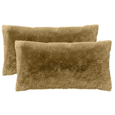 vidaXL Pernă cu pernă HEERLEN 12 buc. Gri deschis Fleece PV