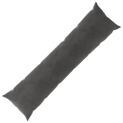 vidaXL Pernă cu pernă HEERLEN Gri închis 40 x 145 cm Catifea