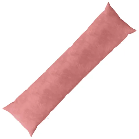 vidaXL Pernă cu pernă HEERLEN Roz 40 x 145 cm Catifea