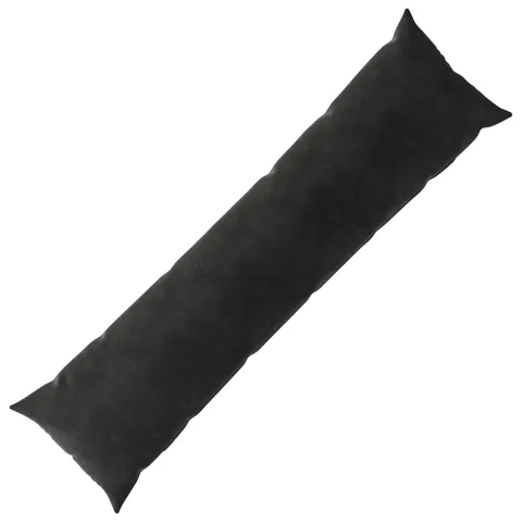 vidaXL Pernă cu pernă HEERLEN Negru 40 x 145 cm Catifea