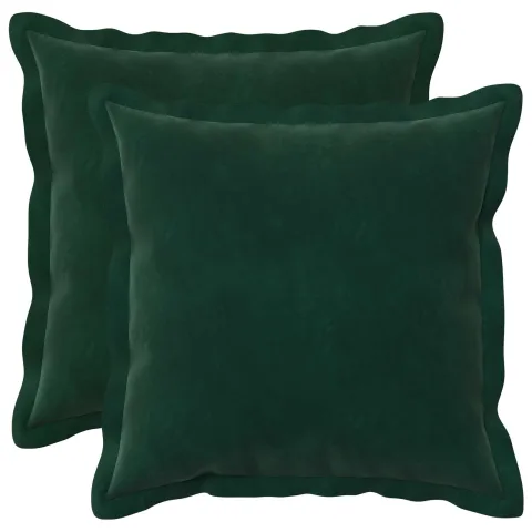 vidaXL Pernă cu pernă HOUTEN 2 buc. Verde închis Catifea