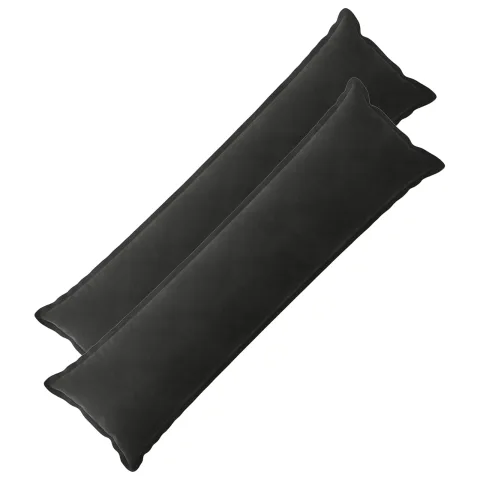 vidaXL Pernă cu pernă HOUTEN 2 buc. Negru Catifea