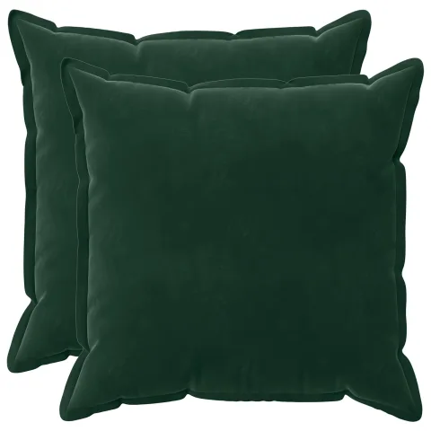 vidaXL Pernă cu pernă HOUTEN 2 buc. Verde închis Catifea