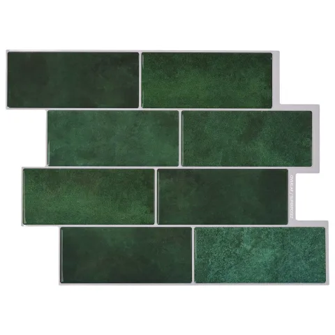 vidaXL Placă de metrou 10 buc. Verde închis 29 x 21 cm