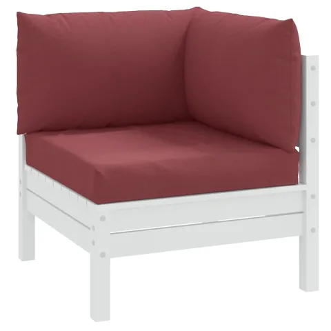 vidaXL Perne de paleți, 3 buc., melanj roșu vin, material textil