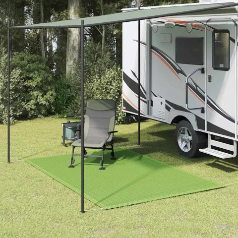 vidaXL Covor pentru cort, verde deschis, 200x300 cm, HDPE