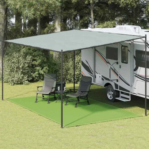 vidaXL Covor pentru cort, verde deschis, 300x500 cm, HDPE