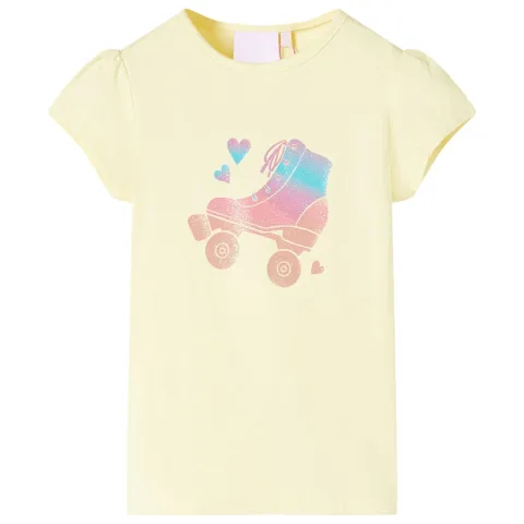 Tricou pentru copii, galben pal, 116