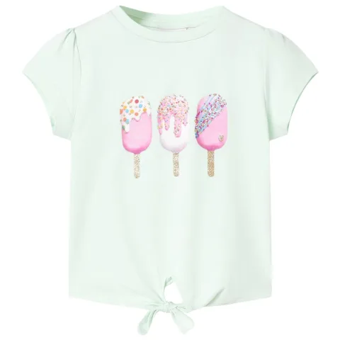 Tricou pentru copii, verde mentă deschis, 104