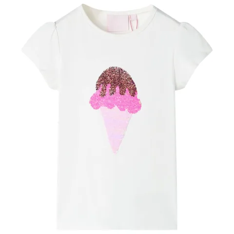 Tricou pentru copii, ecru, 116