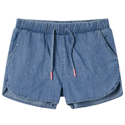 Pantaloni scurți pentru copii, albastru denim, 140