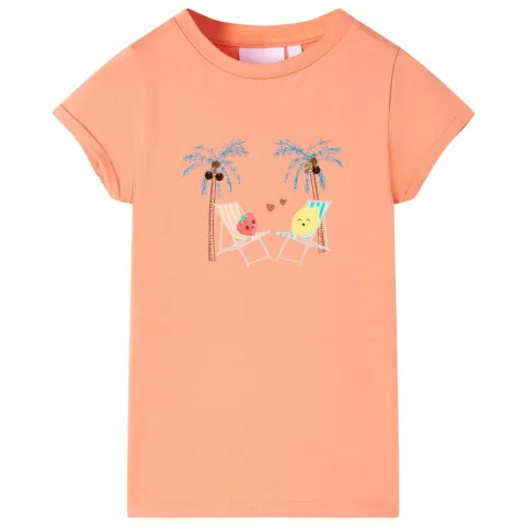 Tricou pentru copii, piersică, 128