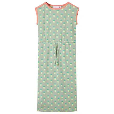 Rochie pentru copii, verde mentă antichizat, 140