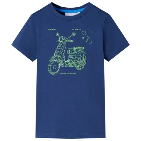 Tricou pentru copii, albastru închis, 104