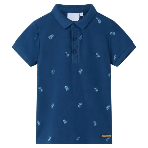 Tricou polo pentru copii, albastru închis, 92