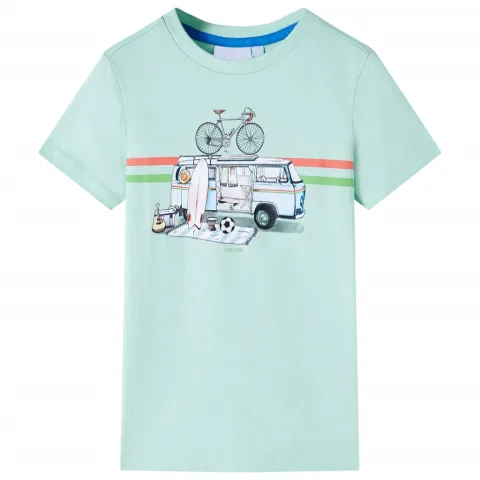 Tricou pentru copii, verde mentă deschis, 116