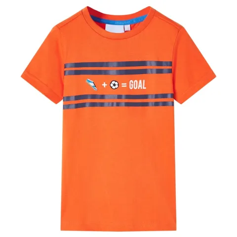 Tricou pentru copii, portocaliu închis, 128