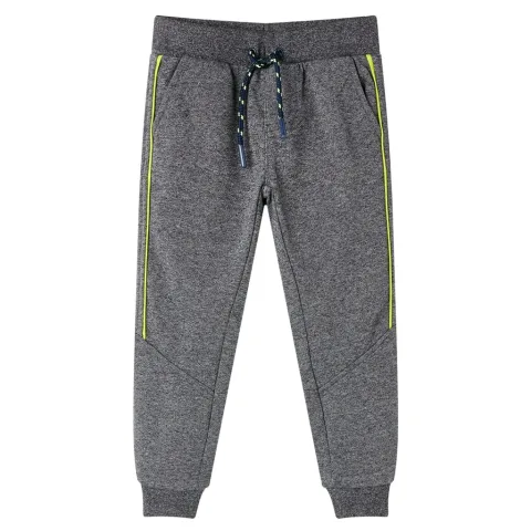 Pantaloni de trening pentru copii, gri melanj, 104