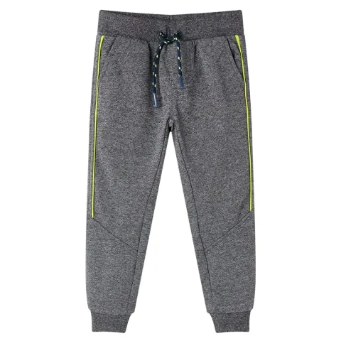 Pantaloni de trening pentru copii, gri melanj, 128