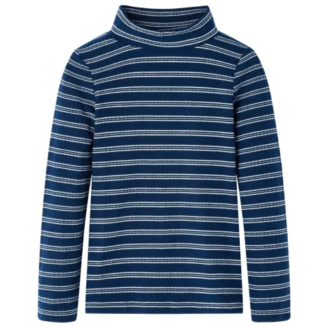 Tricou cu mâneci lungi pentru copii, bleumarin, 128