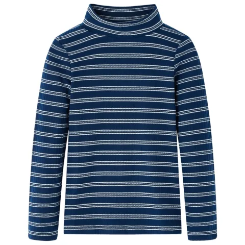Tricou cu mâneci lungi pentru copii, bleumarin, 140