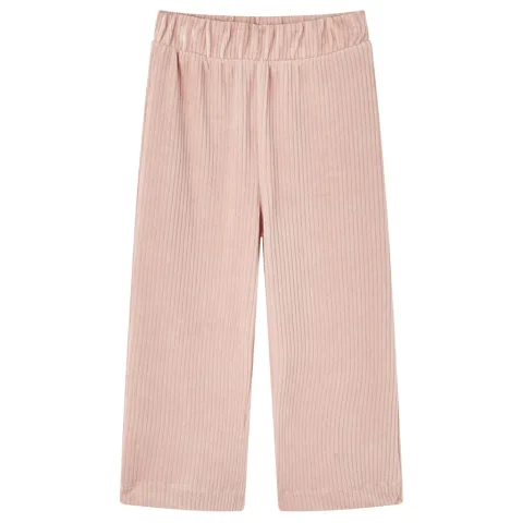 Pantaloni de copii din velur, roz, 104