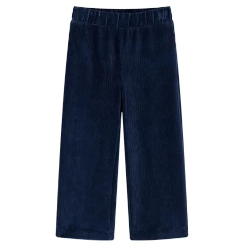Pantaloni de copii din velur, bleumarin, 128