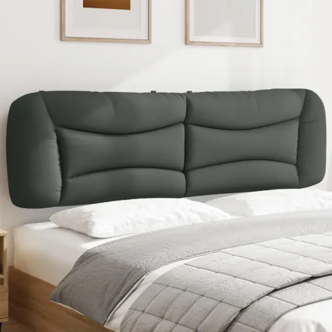 vidaXL Pernă pentru tăblie de pat, Hvar, gri închis, 183 cm, material textil