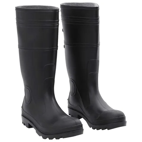 vidaXL Cizme de ploaie, negru, PVC, mărime 41