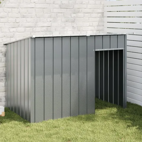 vidaXL Cușcă câine cu acoperiș antracit 153x91x110 cm oțel galvanizat