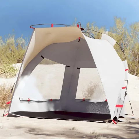 vidaXL Cort camping 2 persoane gri impermeabil setare rapidă