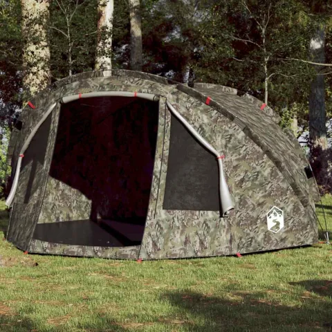 vidaXL Cort de pescuit pentru 2 persoane, camuflaj, impermeabil