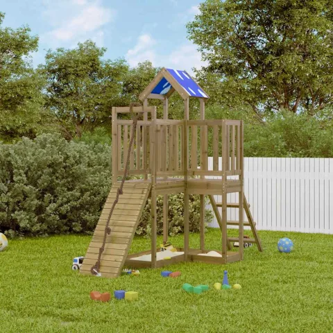 vidaXL Set de joacă pentru exterior, lemn de pin impregnat