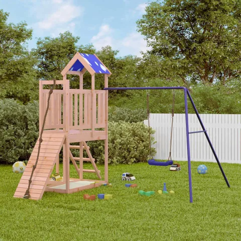 vidaXL Set de joacă pentru exterior, lemn masiv de douglas