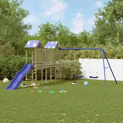 vidaXL Set de joacă pentru exterior, lemn de pin impregnat