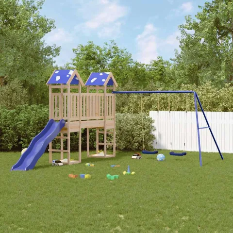 vidaXL Set de joacă pentru exterior, lemn masiv de pin