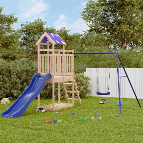 vidaXL Set de joacă pentru exterior, lemn masiv de pin