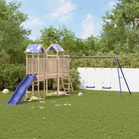vidaXL Set de joacă pentru exterior, lemn masiv de pin