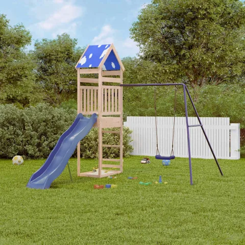 vidaXL Set de joacă pentru exterior, lemn masiv de pin
