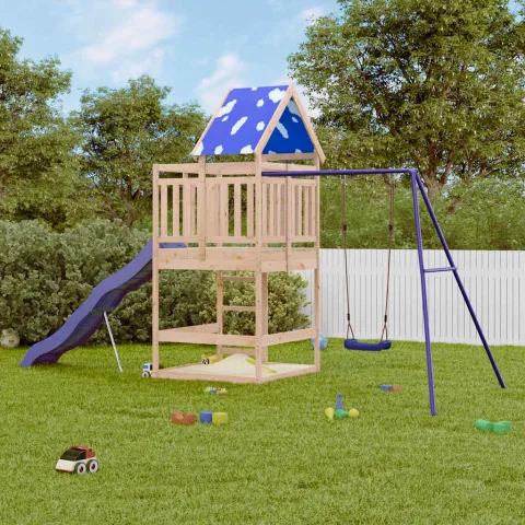 vidaXL Set de joacă pentru exterior, lemn masiv de pin
