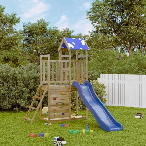 vidaXL Set de joacă pentru exterior, lemn de pin impregnat