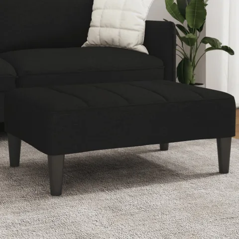 vidaXL Taburet, negru, 77x55x31 cm, material textil