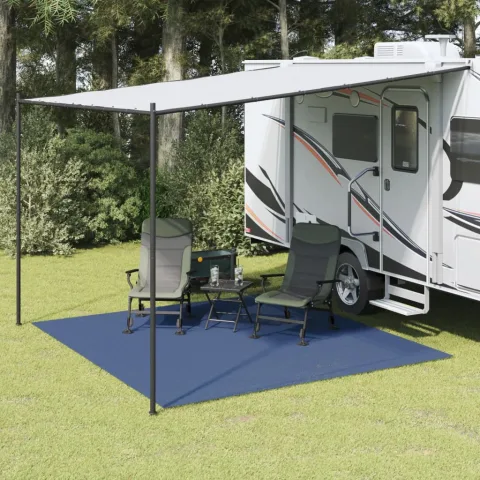 vidaXL Covor pentru cort, albastru, 3x3 m