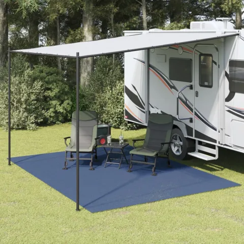 vidaXL Covor pentru cort, albastru, 4x3 m