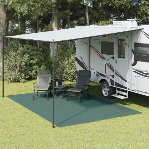 vidaXL Covor pentru cort, verde, 5x3 m