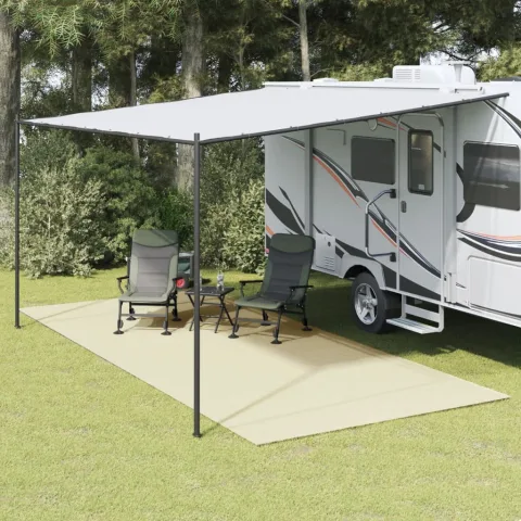 vidaXL Covor pentru cort, crem, 5,5x2,5 m