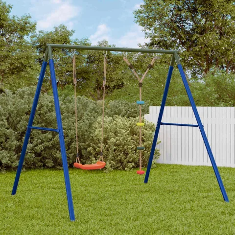 vidaXL Set leagăn de exterior, cu leagăn și leagăn cu disc