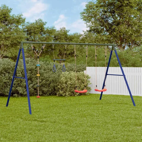 vidaXL Set leagăn de exterior, cu leagăne, trapez și leagăn cu disc