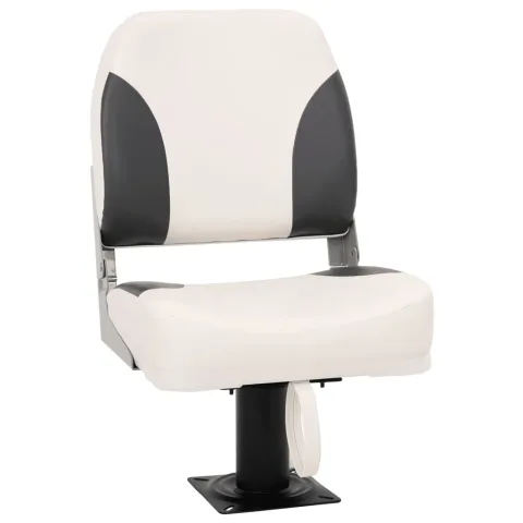 vidaXL Set 1 scaun pliabil de barcă, spătar mic/centură fixare