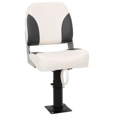 vidaXL Set 1 scaun pliabil de barcă, spătar mic/centură fixare